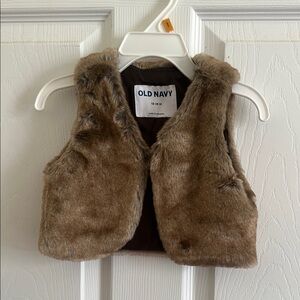 Faux fur vest